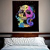 Black Light Skull Hippie Wall Tapestry JX154A-6