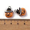 Halloween Theme Opaque Resin Pendants RESI-D075-02A-3