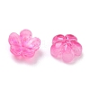 Dyed & Heated Glass Bead Caps LS-GLAA-C042-01G-2