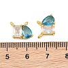 Brass Pave Cubic Zirconia Charms CU-CBA6A75-03G-10-3