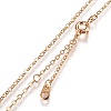 Brass Micro Pave Clear Cubic Zirconia Double Letter Pendant Necklaces NJEW-Z010-16-3
