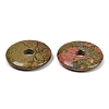 Natural Unakite Pendants G-C220-F01-40mm-4