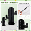   2 Sets 2 Styles Cactus Acrylic Earring Display Stands EDIS-PH0001-64B-4