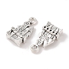 Tibetan Style Zinc Alloy Pendants X-TIBEP-R334-156AS-RS-2