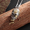 Snake Skull Alloy Gothic Pendant Box Chain Necklaces FS-WG2281F-01-4