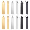 Unicraftale 12Pcs 3 Colors 304 Stainless Steel Pendants STAS-UN0044-19-1