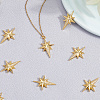 10Pcs Brass Micro Pave Cubic Zirconia Pendants KK-BBC0018-47-7