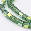 Cube Glass Beads Strands Mix GS4mmAB-M-2