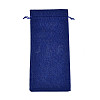 Rectangle Polyester Imitation Burlap Packing Pouches ABAG-N009-01A-07-1