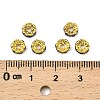 Brass Rhinestone Spacer Beads RB-A014-L6mm-05G-4