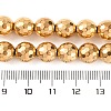 Electroplated Synthetic Non-magnetic Hematite Beads Strands G-H027-B01-05-5