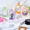 7Pcs 7 Colors Oval Transparent PVC Packaging Bags DIY-FH0007-66-4