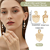 20Pcs Autumn Theme Brass Charms KK-BBC0014-61-2