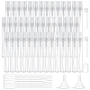 80Pcs Empty Portable Plastic Spray Perfume Bottle with 2Pcs Plastic Pump with 2Pcs Mini Transparent Plastic Funnel Hopper with 6Pcs Disposable Plastic Droppe AJEW-BC0007-50A-1