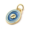 Brass Enamel Charms KK-A268-09G-01-2