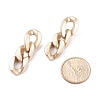 3Pcs 3 Color CCB Plastic & Acrylic Curb Chain Dangle Stud Earrings Set EJEW-JE04865-5