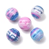 Opaque Printed Acrylic Beads AC-CBAC57E-06B-1