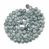 Baking Painted Crackle Glass Beads Strands X-DGLA-Q023-8mm-YS49-2