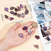 20Pcs Natural Amethyst Pendants G-BBC0001-50B-3