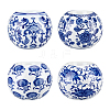 4Pcs 4 Styles Handmade Porcelain Candle Holders DJEW-OC0013-87-1