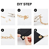 WADORN® 120Pcs 12 Styles Iron Toggle Clasps IFIN-WR0001-08-3