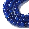 Dyed Natural Malaysia Jade Rondelle Beads Strands G-E316-2x4mm-68-3