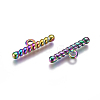 Ion Plating(IP) 304 Stainless Steel Toggle Clasps Parts LS-STAS-F241-07-M-2