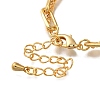 Heart Brass Multi-strand Charm Bracelets BJEW-L696-034G-3