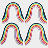 4Sets 4 Styles Rectangle Quilling Paper Strips DIY-CP0012-30-6