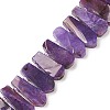 Teardrop Natural Dyed Agate Beads Strands G-L456-02F-3