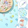 300Pcs 10 Colors Gradient Color Transparent Acrylic Beads OACR-CJ0002-44-3