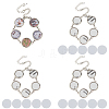 4 Sets Sublimation Blank Alloy Bracelet Making BJEW-FH0001-10C-1