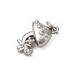 Brass Micro Pave Cubic Zirconia Pendants KK-P308-24P-2