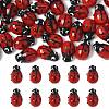 2 Strands Ladybug Handmade Lampwork Beads Strands LAMP-FS0001-53A-2