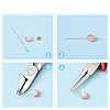 Brass Flat Head Pins KK-YW0004-02E-P-3