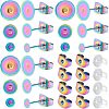 36Pcs 3 Size 304 Stainless Steel Stud Earring Findings DIY-DC0001-55-1