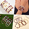 8Pcs 1Bag Rugby Polymer Clay Heishi & CCB Plastic Beaded Stretch Bracelets Set BJEW-PA0001-12C-6