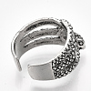 Alloy Cuff Finger Rings RJEW-T008-08-3