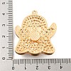 Alloy with Glass Rhinestone Pendants LS-FIND-B033-01G-G-3