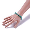 Natural Amazonite Beads Stretch Bracelets BJEW-JB04152-09-3