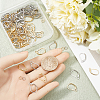 80Pcs 2 Color 304 Stainless Steel Leverback Earring Findings STAS-SP0001-19-3