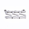 Non-Tarnish 201 Stainless Steel Pendant Links STAS-S110-115P-02-3