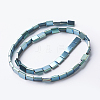 PVD Vacuum Plating Electroplate Non-magnetic Synthetic Hematite Beads Strands G-F534-J08-2