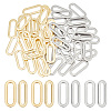 Unicraftale 50Pcs 2 Colors 304 Stainless Steel Linking Rings STAS-UN0048-18-1