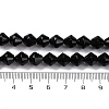 Natural Black Onyx(Dyed & Heated) Beads Strands G-C171-E04-01-5