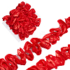 5 Yards Polyester Satin Chiffon Wavy Lace OCOR-CY0001-66A-1