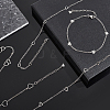 6Pcs 6 Styles 304 Stainless Steel Cable Chain Anklets AJEW-UN0001-12-2