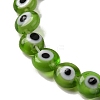 Chakra Theme Handmade Evil Eye Lampwork Beads Strands LAMP-G164-07A-3