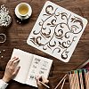 Large Plastic Reusable Drawing Painting Stencils Templates DIY-WH0172-754-3