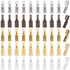 100Pcs 5 Colors Tibetan Style Alloy Glue-on Flat Pad Bails FIND-SP0001-89-1